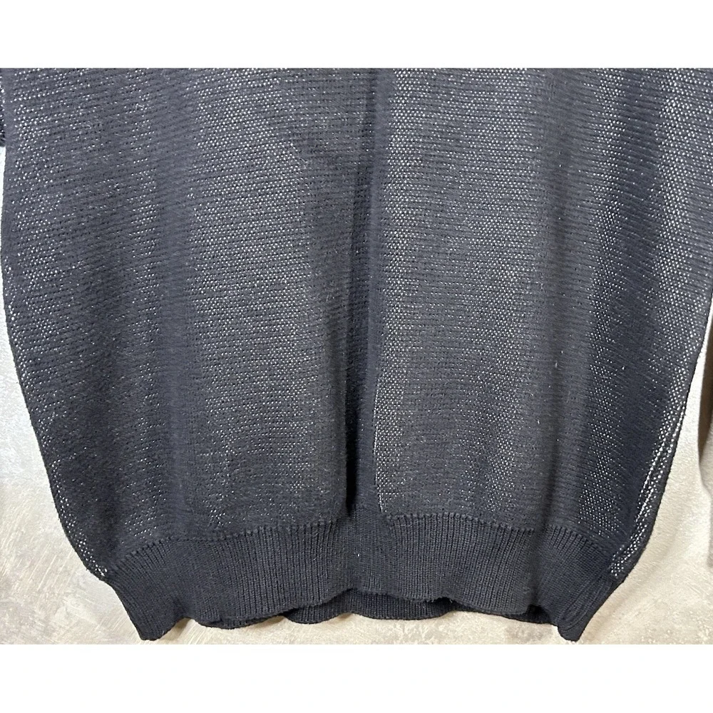 Ben Hogan Sweater‎ Mens Size XL Golf USA Geometric Print Black White Tan Cotton